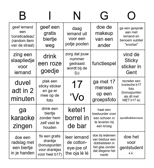 Lisa 25 for 25 Bingo Card