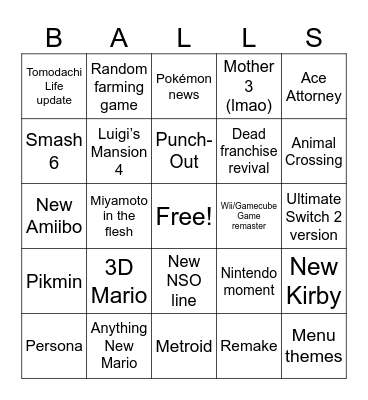 September Direct Bingo Card