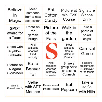 Leadership Conference BINGO Card