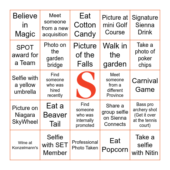 Leadership Conference BINGO Card
