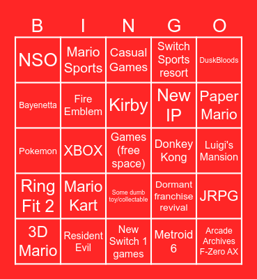 General Direct Bingo Card