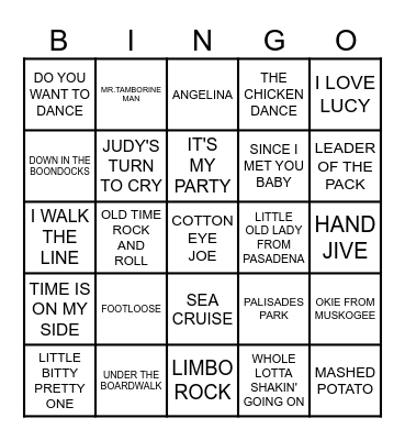 MB# 108  -  OH NO, JOE! Bingo Card