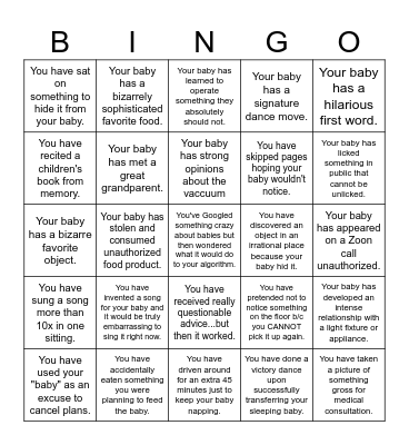 LOADS OF FUN (and work)! Bingo Card