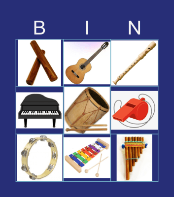 !BINGO MUSICAL! Bingo Card