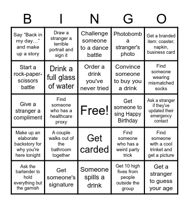 Birthday Bingo Bash Bingo Card