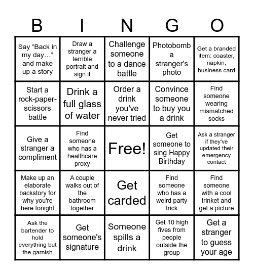 Birthday Bingo Bash Bingo Card