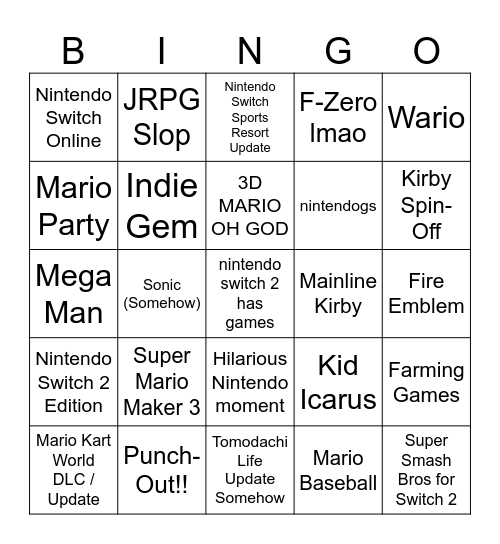 Golden Bingo Card