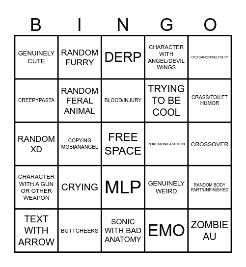 DYLAN SKETCHBOOK BINGO Card