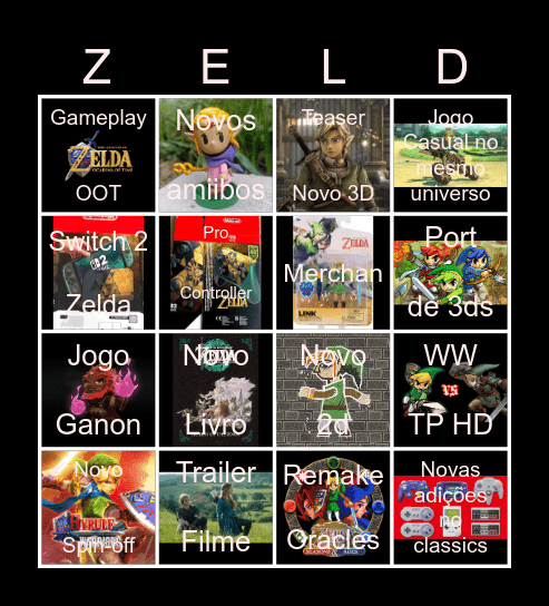 ZELDA DIRECT Bingo Card