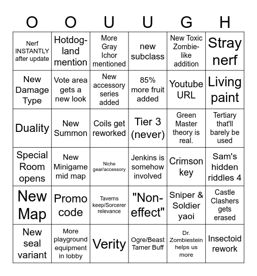 RealmZ Bingo Card