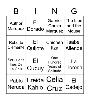 HHM Loteria Bingo Card