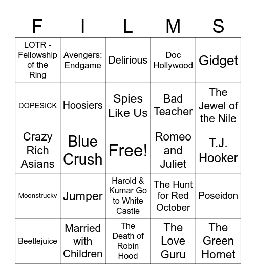 Movies_09052026 Bingo Card