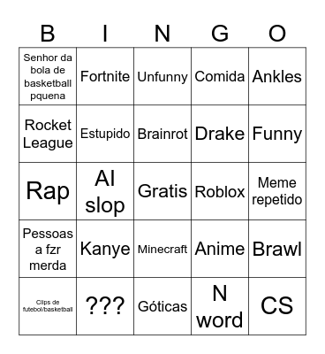 Reels Bingo Card