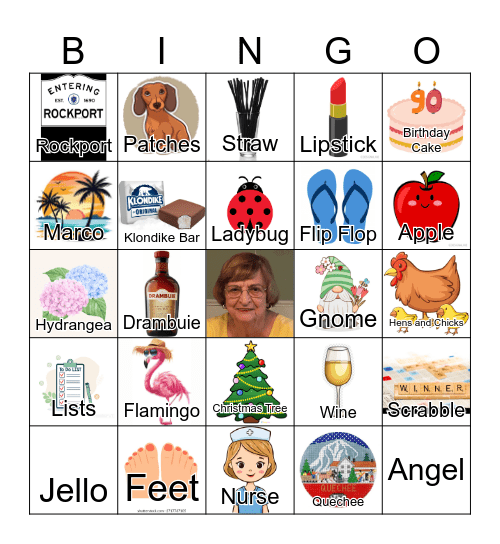 Dot's Birthday Bingo Card