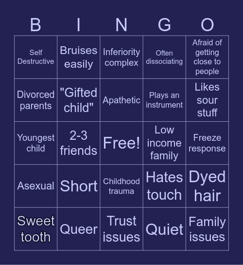 𝐌𝐢𝐤𝐚 𝐊𝐢𝐧 𝐁𝐢𝐧𝐠𝐨 Bingo Card