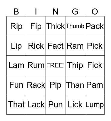 Sound search Bingo Card