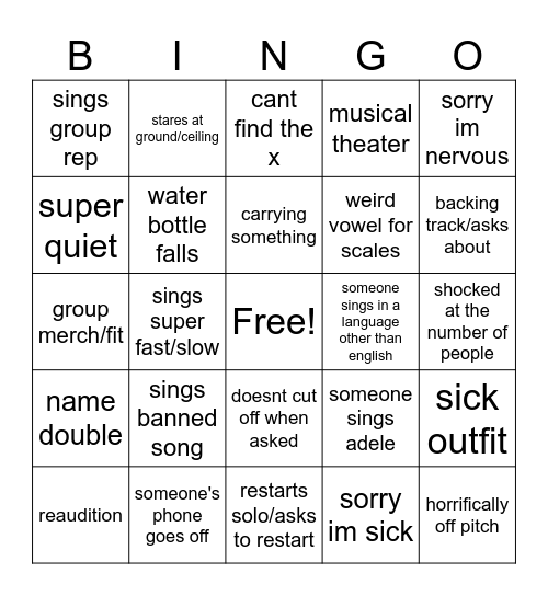 SSAA R1 2026 Bingo Card