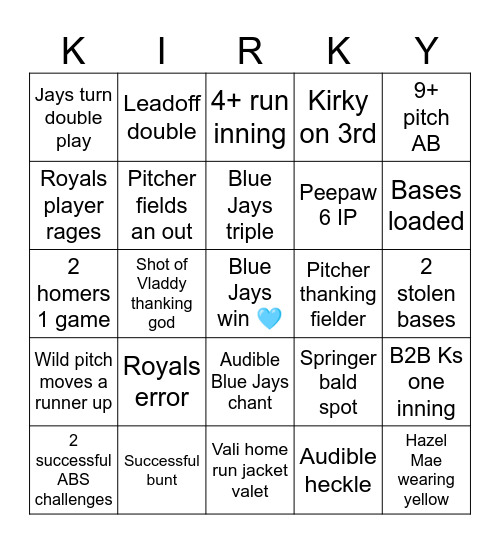 Do or Die .500 Bingo Card