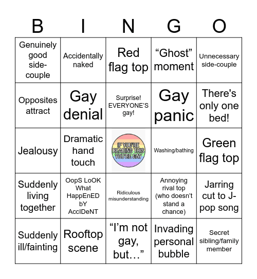 BL Bingo Card