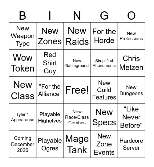 We finna classic+ Bingo Card