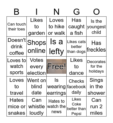 Ivanrest Women's Breakfast Icebreaker Bingo Card