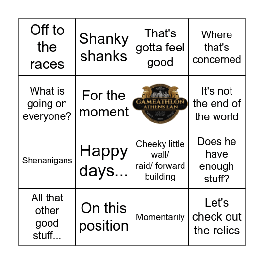 Boit Bingo Card