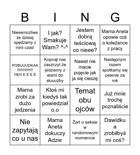 Matki Bingo Card