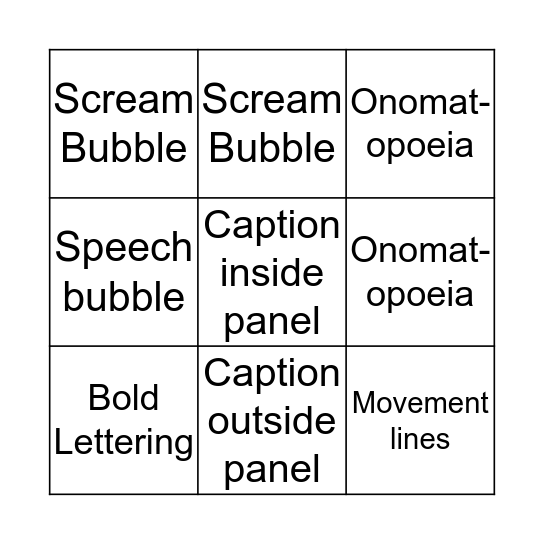 Maus Bingo Card