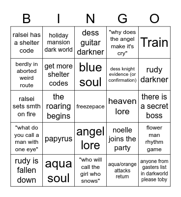 early chapter 6 bingo (september 6rd 2026) Bingo Card