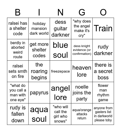 early chapter 6 bingo (september 6rd 2026) Bingo Card