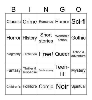 Shinyu. Bingo Card