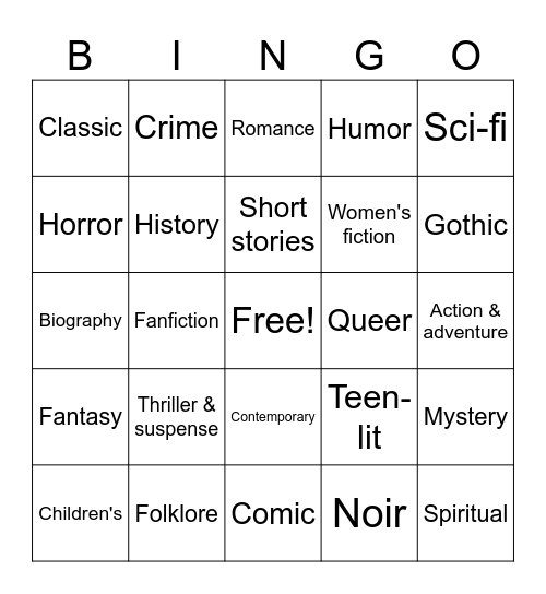 Shinyu. Bingo Card