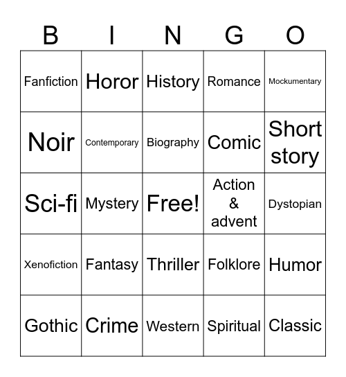 Jey Bingo Card
