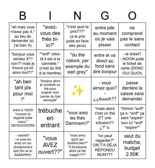 AAAAAAAAHH Bingo Card