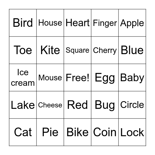 Cam’s B-Day BINGO Card