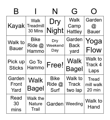 Gita Bingo Card