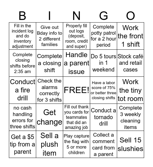 Mindy's BINGO Card Bingo Card