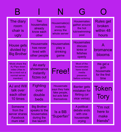 BBingo Card