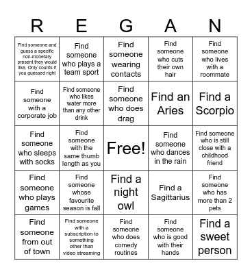 Bingo Card