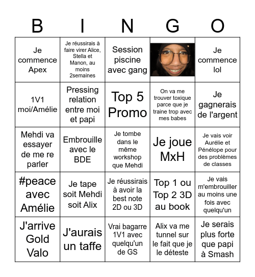 Bingo Meva Bingo Card
