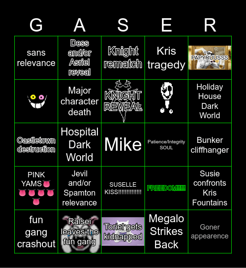 CHAPTER 6 BAINGOU KAAAARDDD Bingo Card