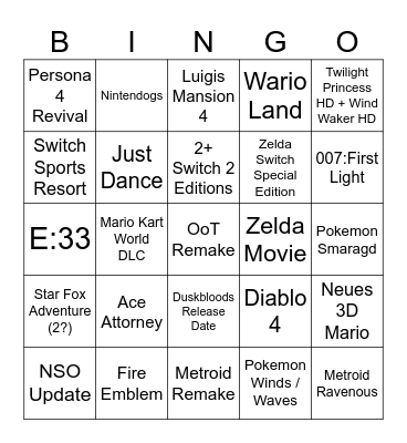 Dou-Direct 08.09-09.09 Bingo Card