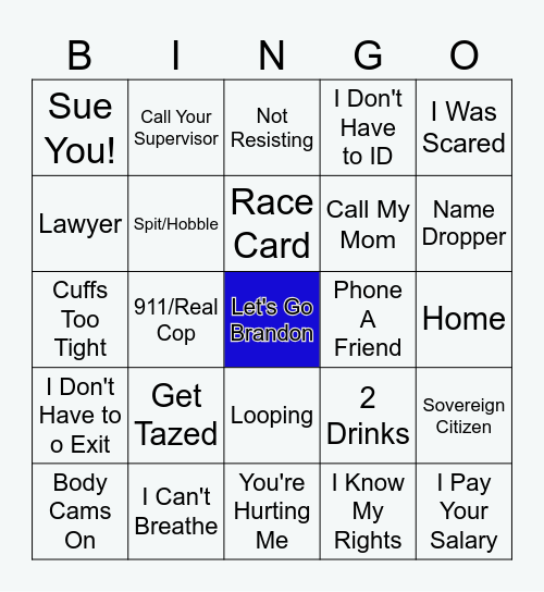 Beyond Idiotic Naughties Get Owned Bingo Card