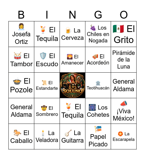 Soluno Bingo Card