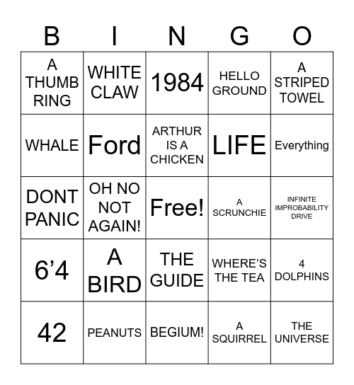 Han’s Bday!!! Bingo Card