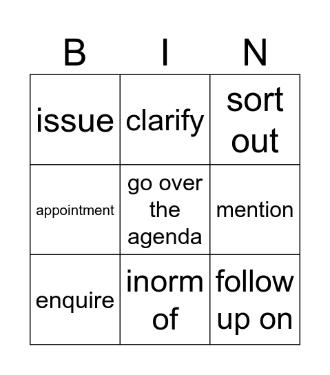 Bingo Card