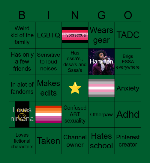 KAIDAS BINGO Card
