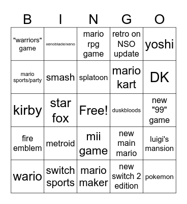 september 2026 general direct Bingo Card