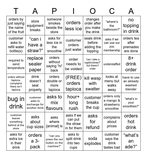 PALGONG BINGO Card