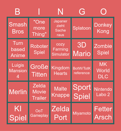 Direct Bingo Card